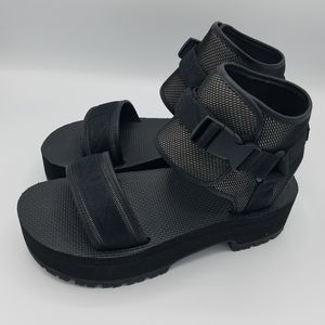 Teva Black Indio Jewell Platform Sandal